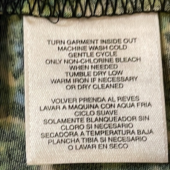 Kasper Green/Blue/Metálic Gold Sleeveless Top (Small) - Picture 4 of 5